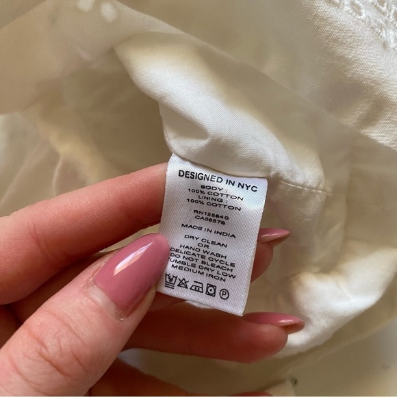 Intermix eyelet Magda ruffled top and short set size 0 100% cotton cream/white - Picture 12 of 12